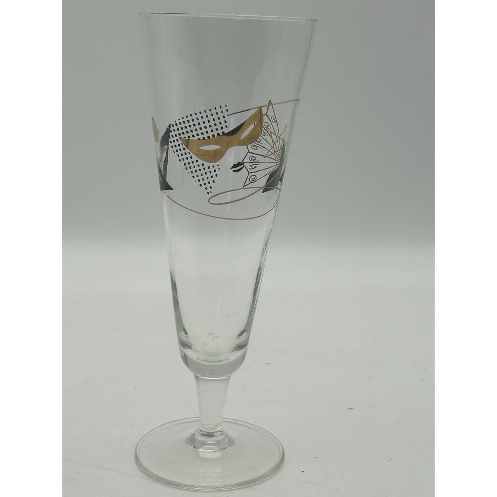Ritzenhoff Goldnacht Champagne Flute. 1950 Germany.